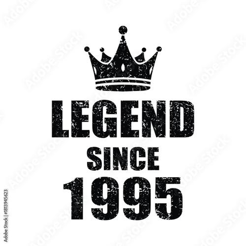 Celebrate the Legend with this 1995 Milestone Design, perfect for birthday celebrations, anniversaries, and honoring achievements with a vintage touch
