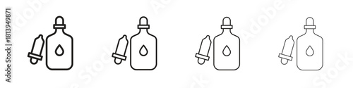 Serum icon line icon. linear style vector symbols collection on white background