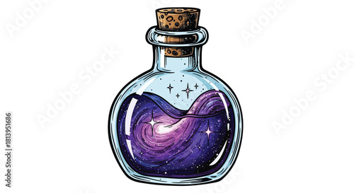 Cosmic potion bottle