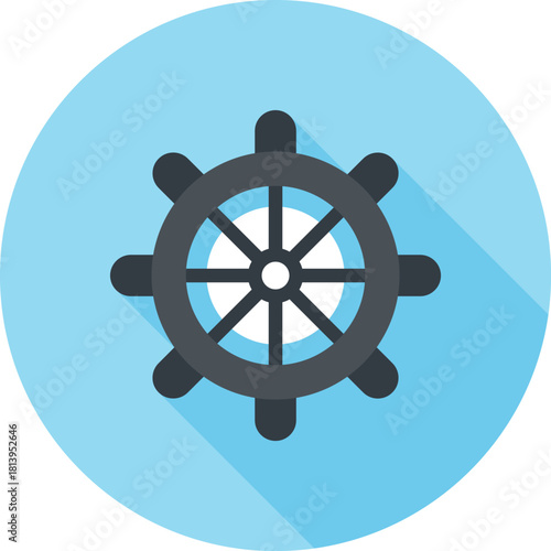Modern sea trip flat line vector illustration icon design concept. Icon for mobile and web graphics. Flat symbol, logo creative concept. Simple and clean flat pictogram