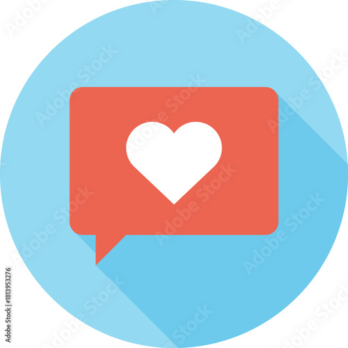 Modern speech bubbles flat line vector illustration icon design concept.