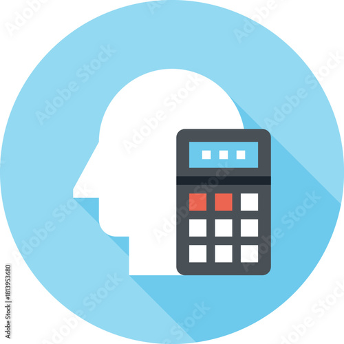 Modern accounting flat line vector illustration icon design concept. Icon for mobile and web graphics. Flat symbol, logo creative concept. Simple and clean flat pictogram