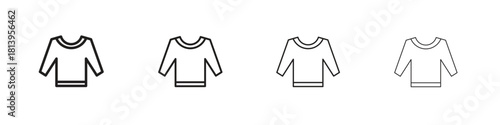 Sweatshirt icon line icon. linear style vector symbols collection on white background