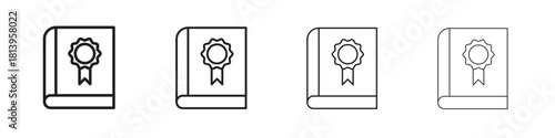 Thesis icon line icon. linear style vector symbols collection on white background