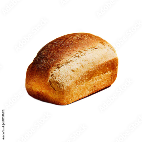 Isolated Single Loaf of Bread on Contrasting Background for Culinary or Food-Related Stock Photography Needs