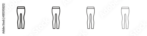 Tights icon line icon. linear style vector symbols collection on white background