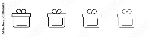 Wedding Gift icon line icon. linear style vector symbols collection on white background