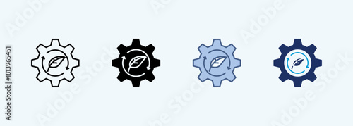 sustainability multiple style icon collection