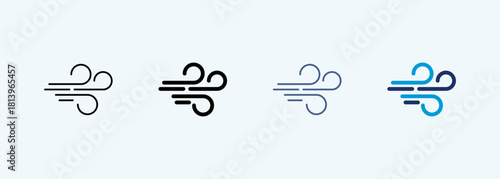 wind     multiple style icon collection