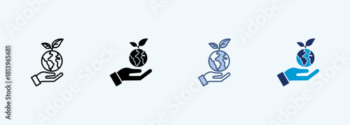 natural resources multiple style icon collection