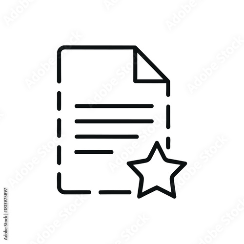 Document Icon Vector illustration	
