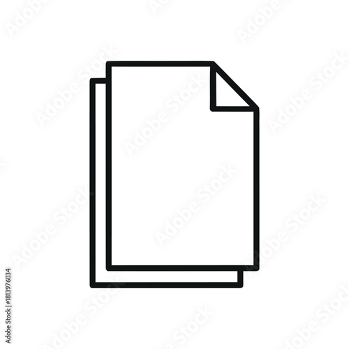 Document Icon Vector illustration	
