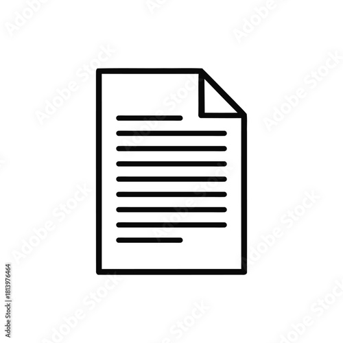 Document Icon Vector illustration	
