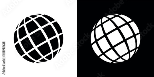 The World Wide Web icon (www). Internet sign, Earth. Globe, website address. Stylized planet Earth.