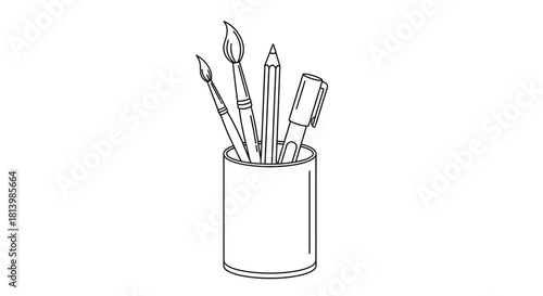 
pencil and pen holder