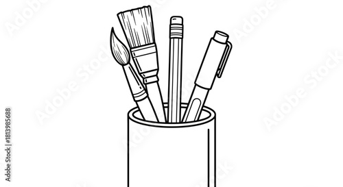 
pencil and pen holder