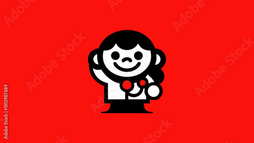 Female Medical Character Holding Heart Illustration