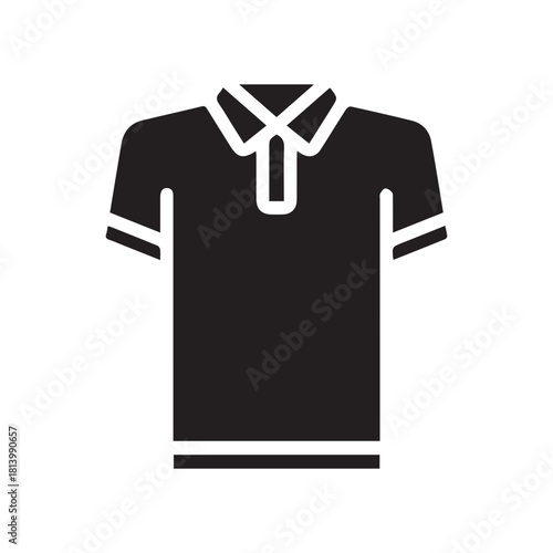 Black Polo Shirt Icon