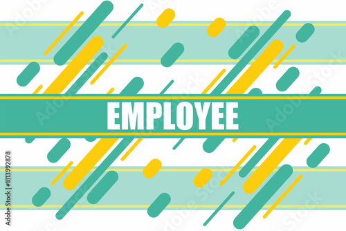 Vector banner. Megaphone with employee speech bubble. Loudspeaker. Banner for business, marketing. Banner design vector illustration.