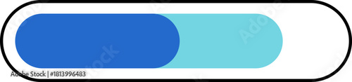 Loading Bar for Smart Water Tracker Bottle Minimalist Illusration