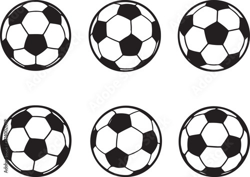 Football and Soccer Balls Pack – Modern Vector Illustrations.