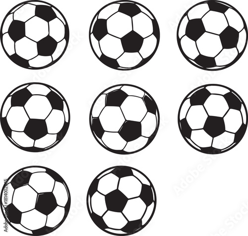 Football and Soccer Balls Pack – Modern Vector Illustrations.