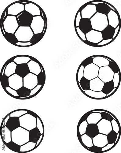 Football and Soccer Balls Pack – Modern Vector Illustrations.