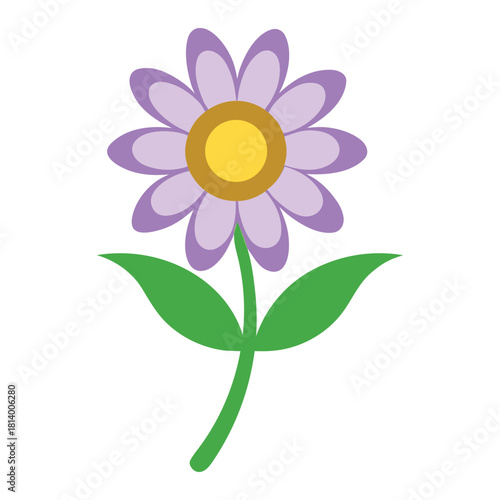 vector illustration of a yellow flower