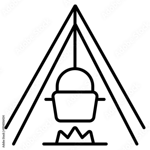 Cooking Pot outline icon