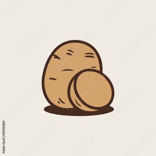 vector illustration of potato