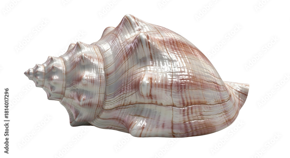 Obraz premium Seashell with detailed texture