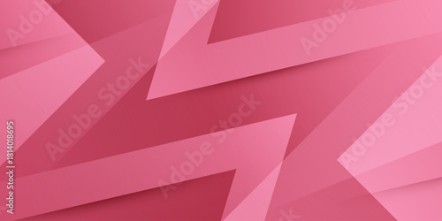 Abstract colorful red banner background. Trendy triangle shapes pattern overlap design. Simple papercut background.