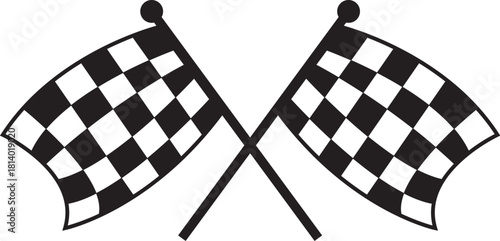 double checkered race flags finish line flag formula1 championship vector file