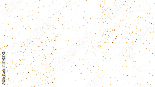 Gold glitter. Shiny glittering dust. Golden sparkle confetti.