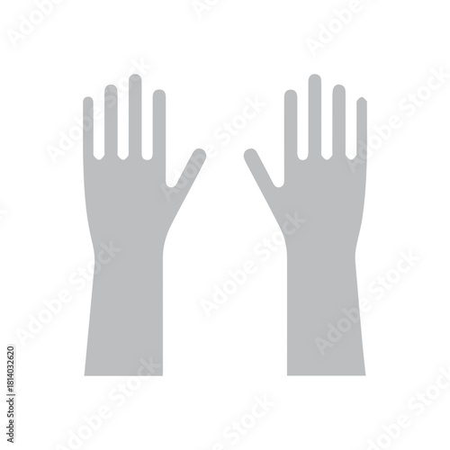 Protective gloves icon