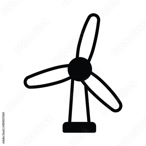 Windmill Vector icon which can easily modify or edit