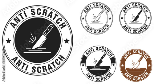 Anti Scratch Surface Testing on Materials in Laboratory Setting, Implying Product Quality Assurance, Durability and Reliability with Symbolic Iconography, Modern Design for Manufacturing, Engineering