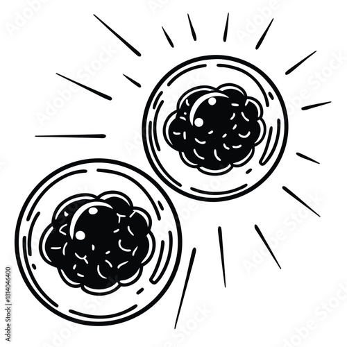 A conceptual vector of embryonic cells dividing, illustrating early development and cellular biology.