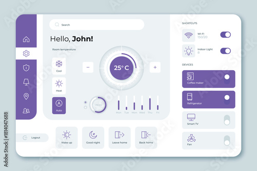 Modern voice translator app concept illustration with communication icons