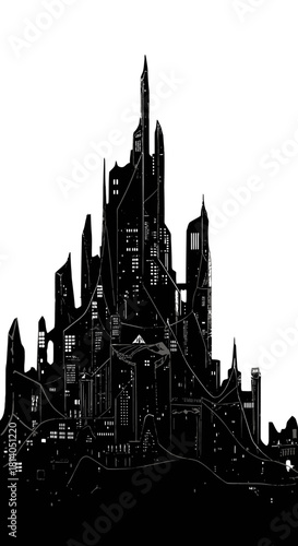 Stylized whisk design modern kitchen utensil vector illustration in rgb