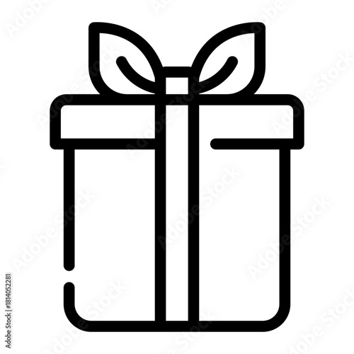 gift box line icon