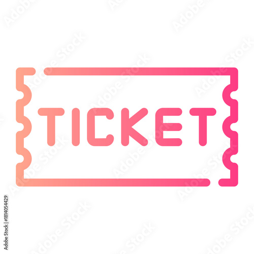 ticket gradient icon
