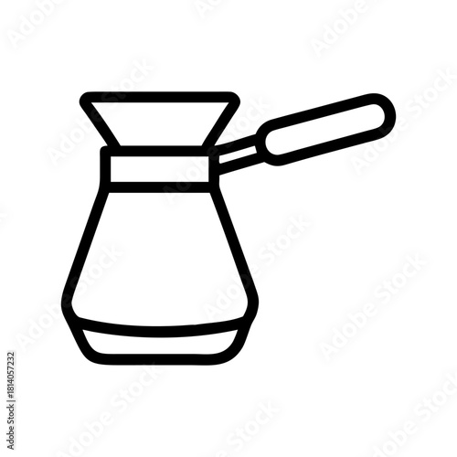 A coffee pot  icon silhouette  vector illustration design