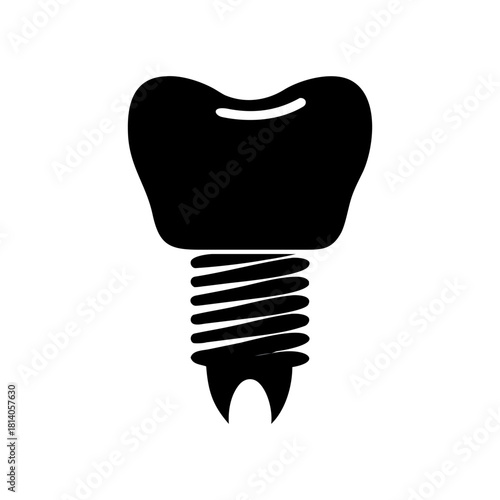 A dental implant icon  vector illustration design