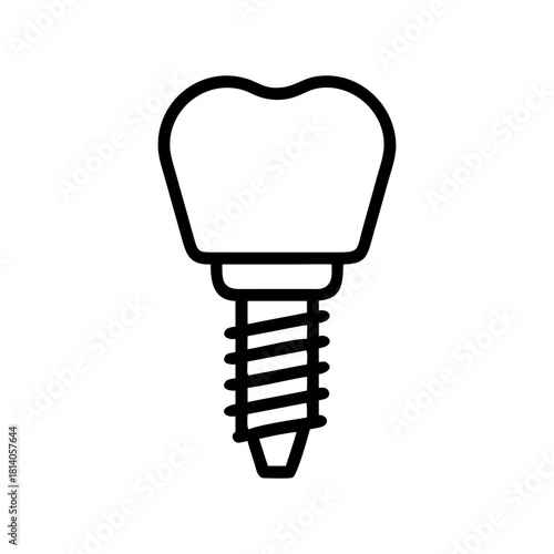 A dental implant icon  vector illustration design