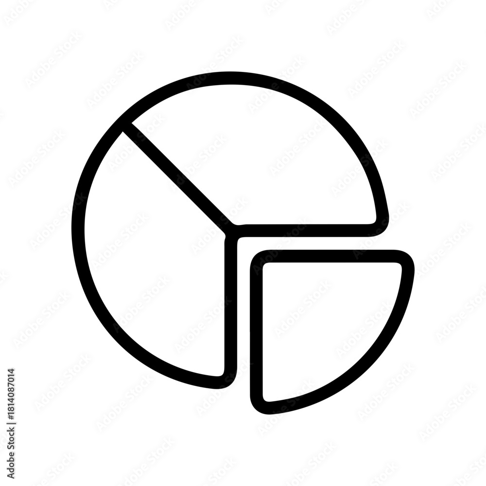 Fototapeta premium Pie Chart Diagram Icon
