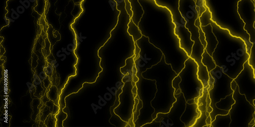 Luxurious Black Granite with Veins of Pure Gold. ntense lightning strikes across a dark night sky. vibrant display of atmospheric electricity with stunning lightning strike against dark sky backdrop.
