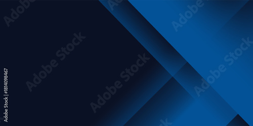 Modern dark navy blue diagonal gradient background with smooth glowing lines, elegant geometric abstract design suitable for technology themes, business presentations, digital banners, posters.