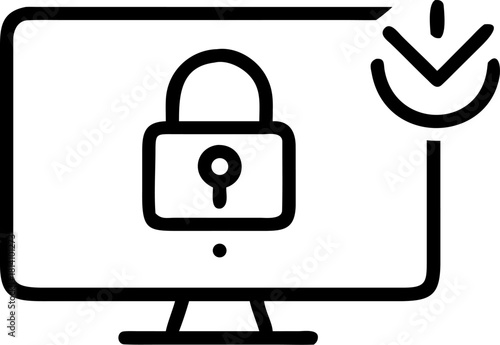Internet security vector icon
