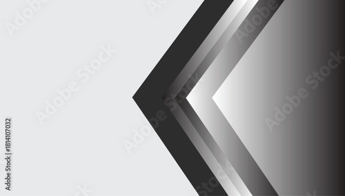 Abstract silver metal plate background with a metallic 3D logo design icon and web button concept